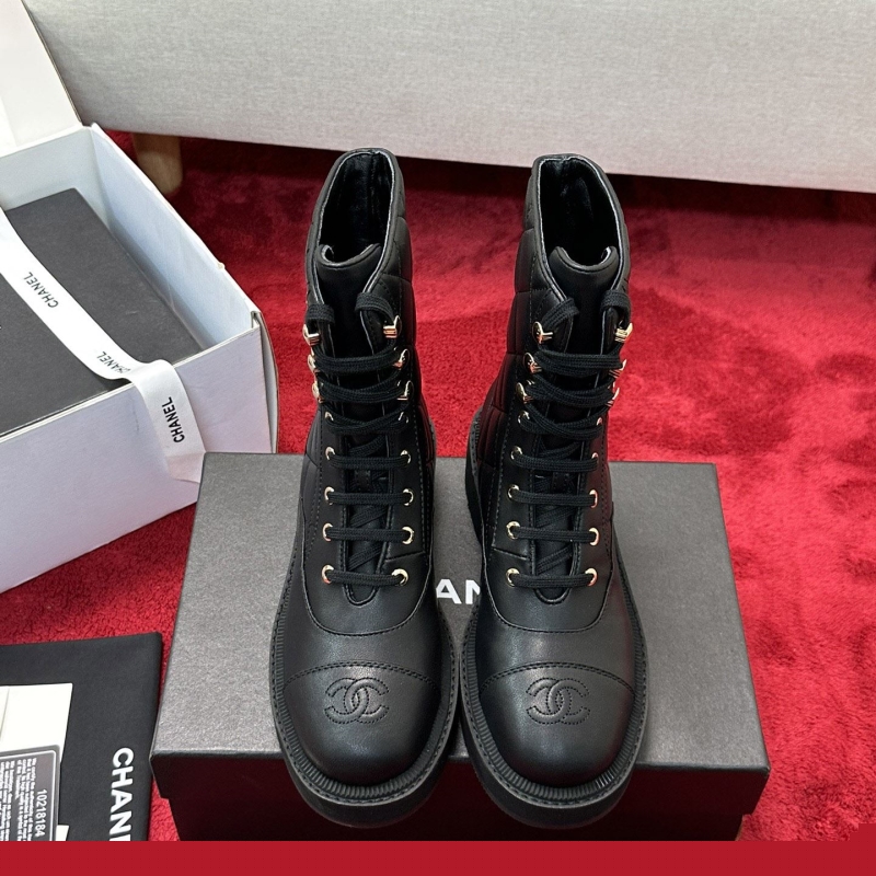 Ch*el leather shoes